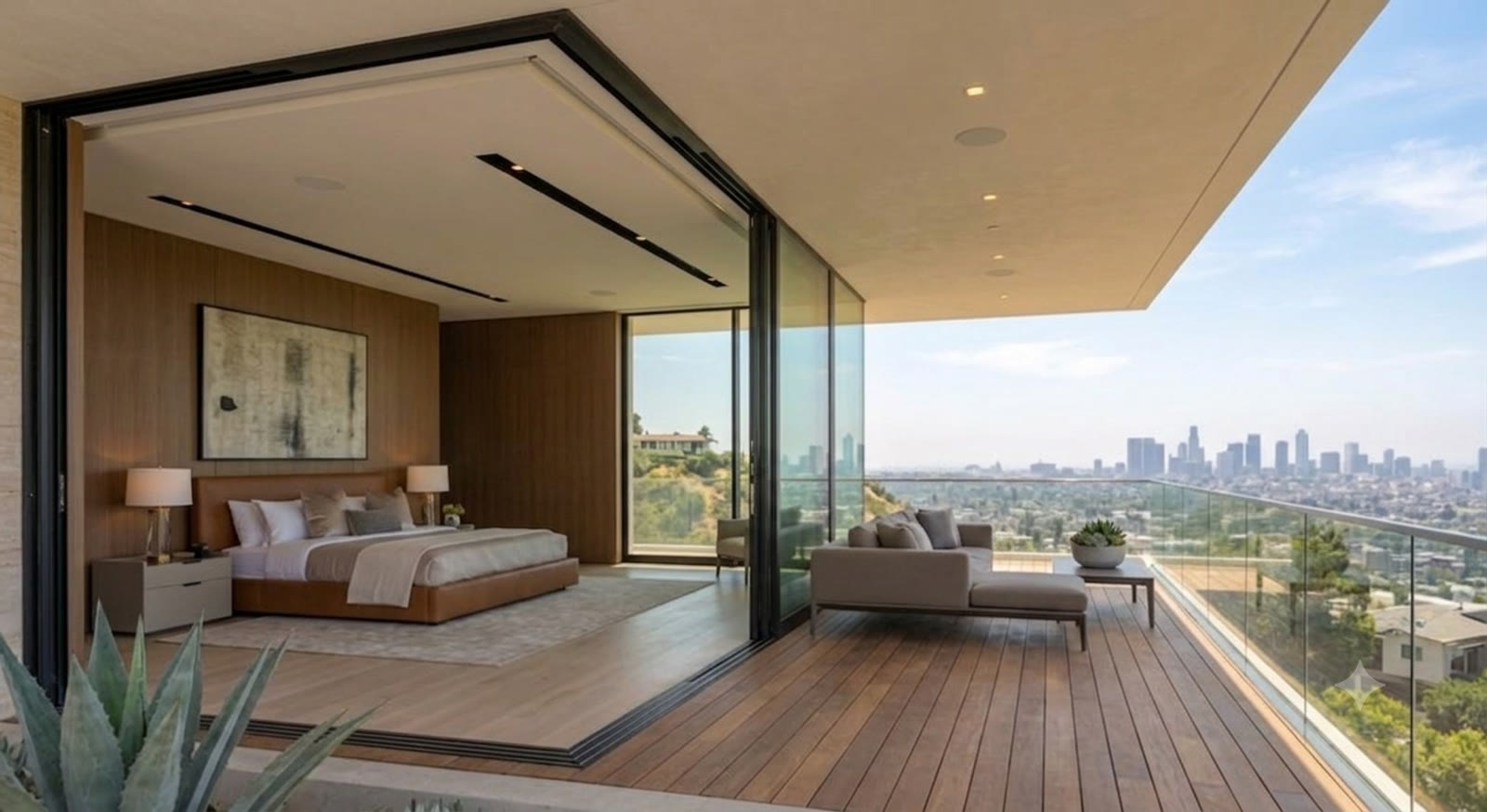 Wake, slide the glass away, and step onto your skyline terrace.